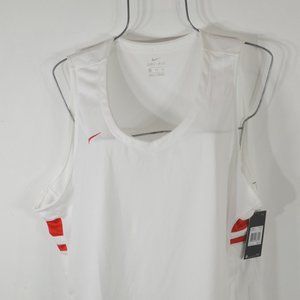 Nike Woman's Basketball Jersey 3XL Sleeveless Tank White Red NWT